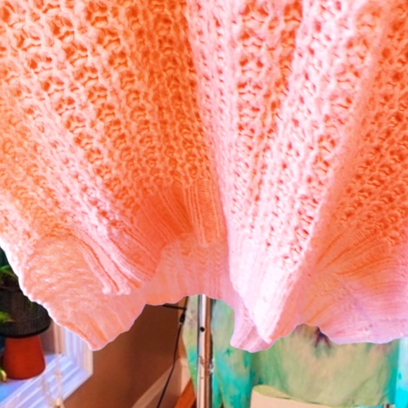 peachy waffle knit cozy sweater π - Picture 3 of 6